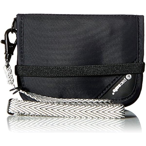 PACSAFE Portfel Rfidsafe V50 czarny/100, Czarny/100, Taille unique, Portfel
