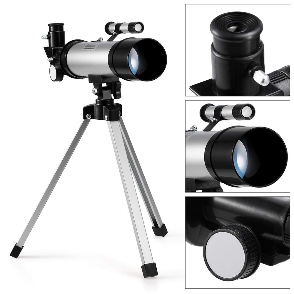 MRKU Monoculaire Zoom 90X avec trépied 360x50mm télescope astronomique Spatial réfractif Lunette d'observation de Voyage pour l'extérieur