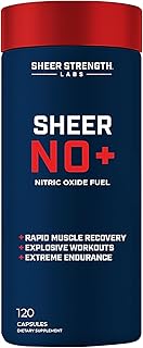 Sheer Strength Nitric Oxide Supplement - Muscle Building Nitric Oxide Booster - Supports Vascularity & Energy - Promotes Muscle Growth & Pumps (30 Day Supply)