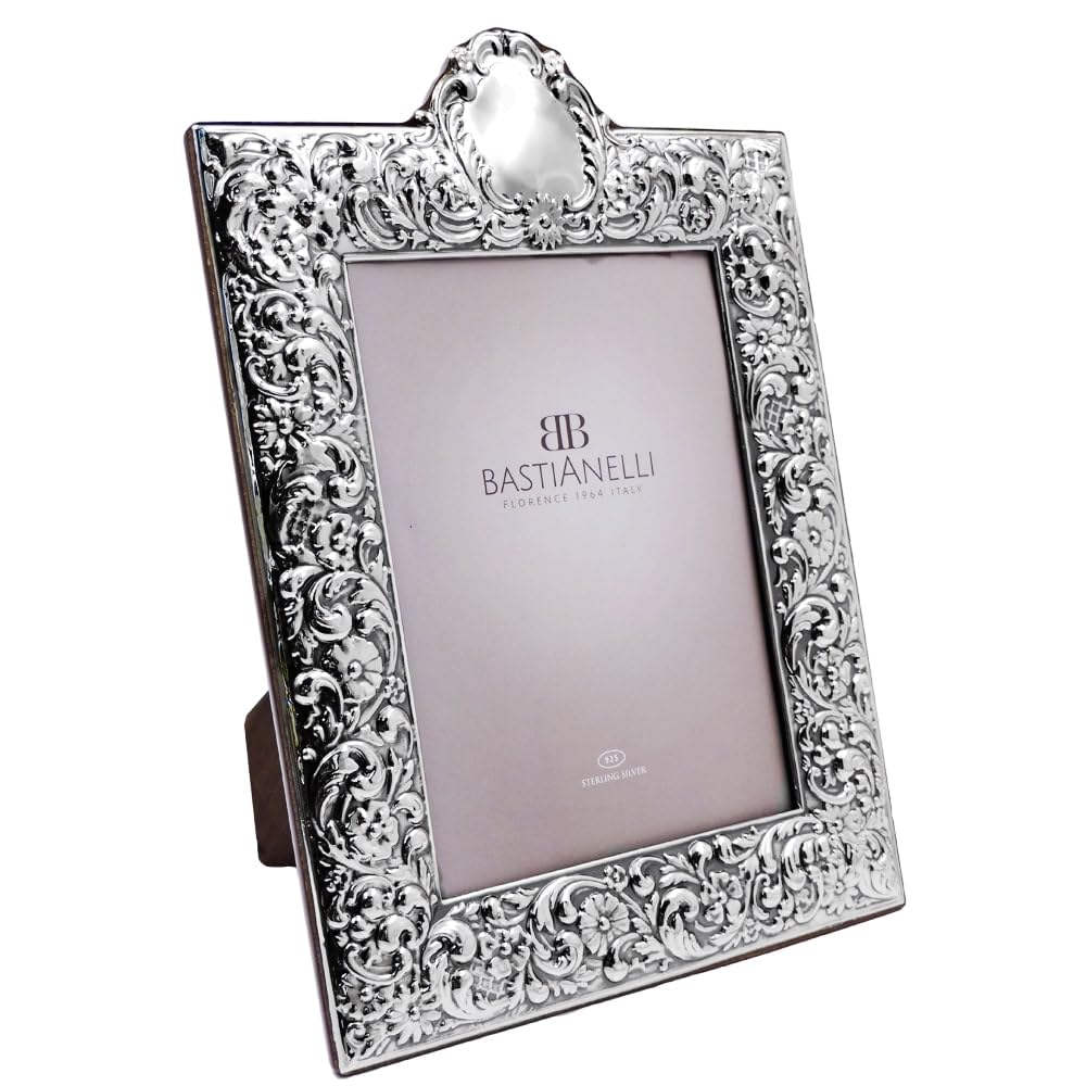 Cadre Photo En Argent Massif 925 – Style Victorien, Bastianelli, Format 13x18 Cm