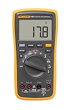 Fluke 17B+ Digital Multimeter, for Electrical Applications, Measures AC/DC Voltage 1000V, Current Measurements to 10A, Resistance, Continuity, Diode, Capacitance, Frequency, and Temperature Testing