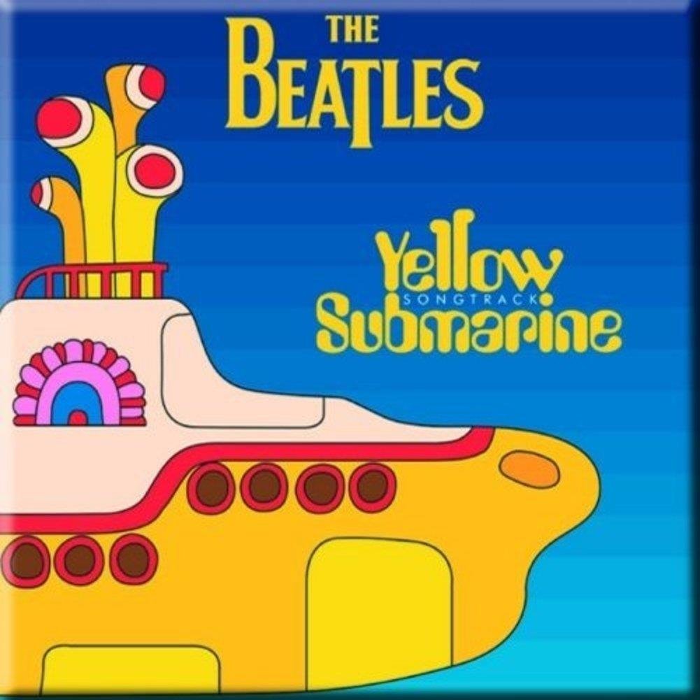 The Beatles Yellow Beatles Submarine Songtrack Steel Fridge Magnet