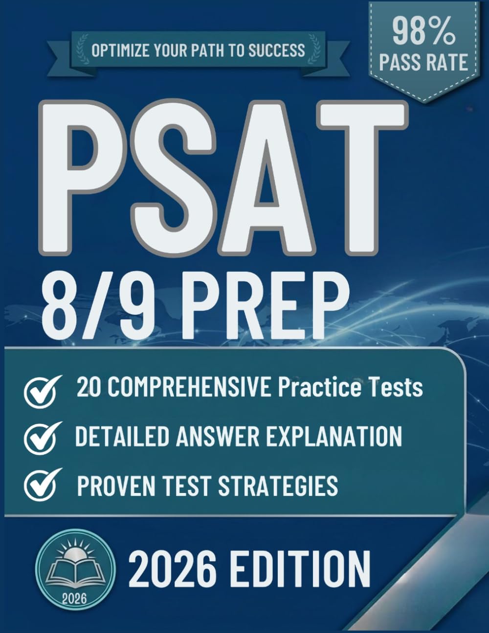 PSAT 8/9 PREP: 20 Full-Length Practice Tests with Content Review and Strategies to improve your score
