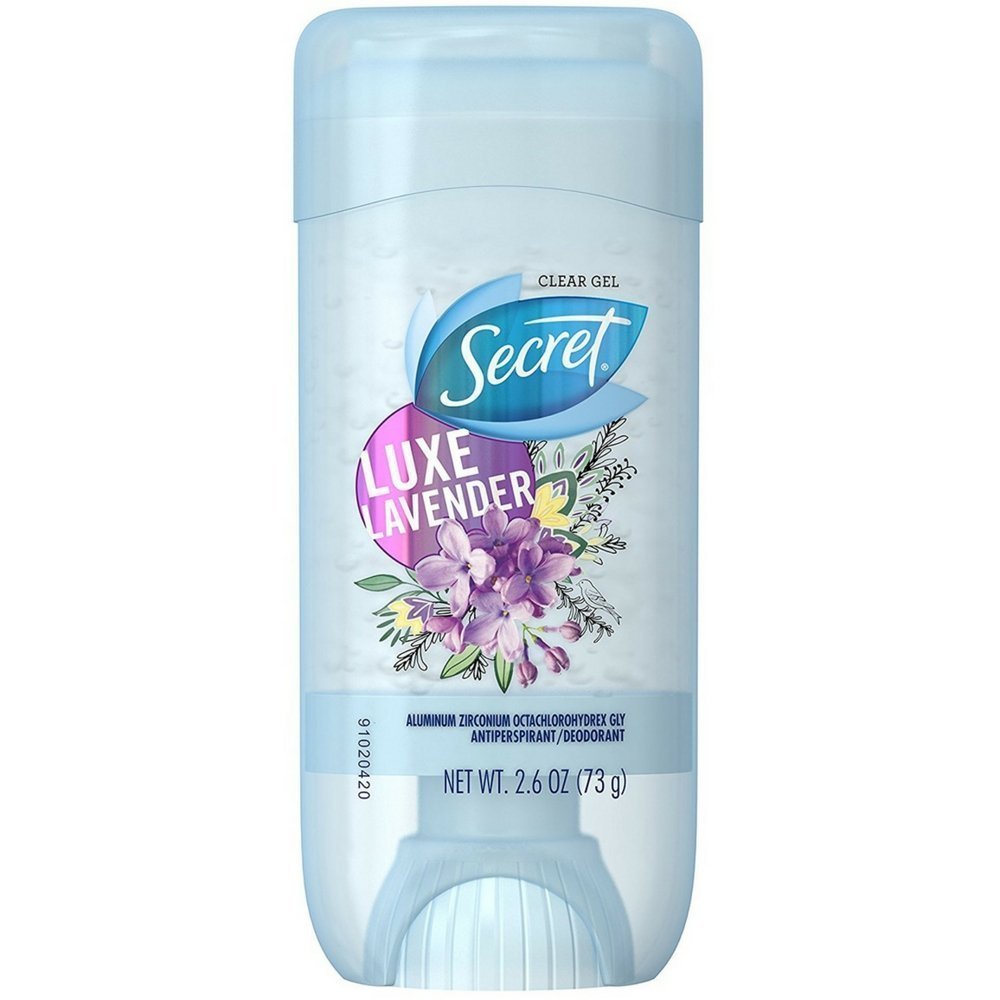 Secret Anti-Perspirant Deodorant Clear Gel Luxe Lavender 2.7 oz (Pack of 10)