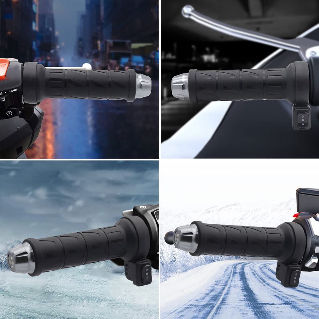 Beheizte Motorradhandgriffe, 12 V, 22 mm, Scooter-Lenkerheizung, Lenkerwärmer, Lenkerwärmer