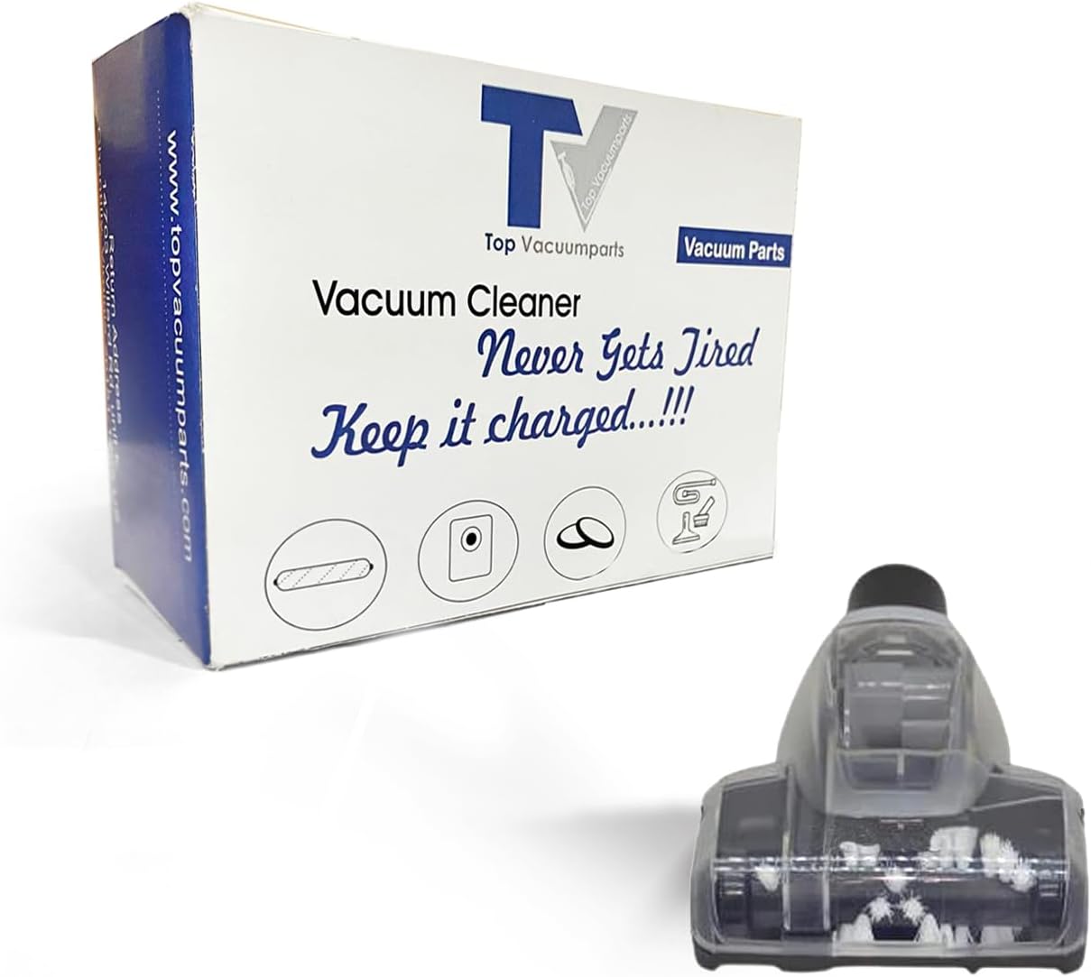 Replacement Part For Bissell Cleanview Rewind Pet Bagless Vacuum Cleaner Turbo Brush Works With 2489, Blue # compare to part 1607765