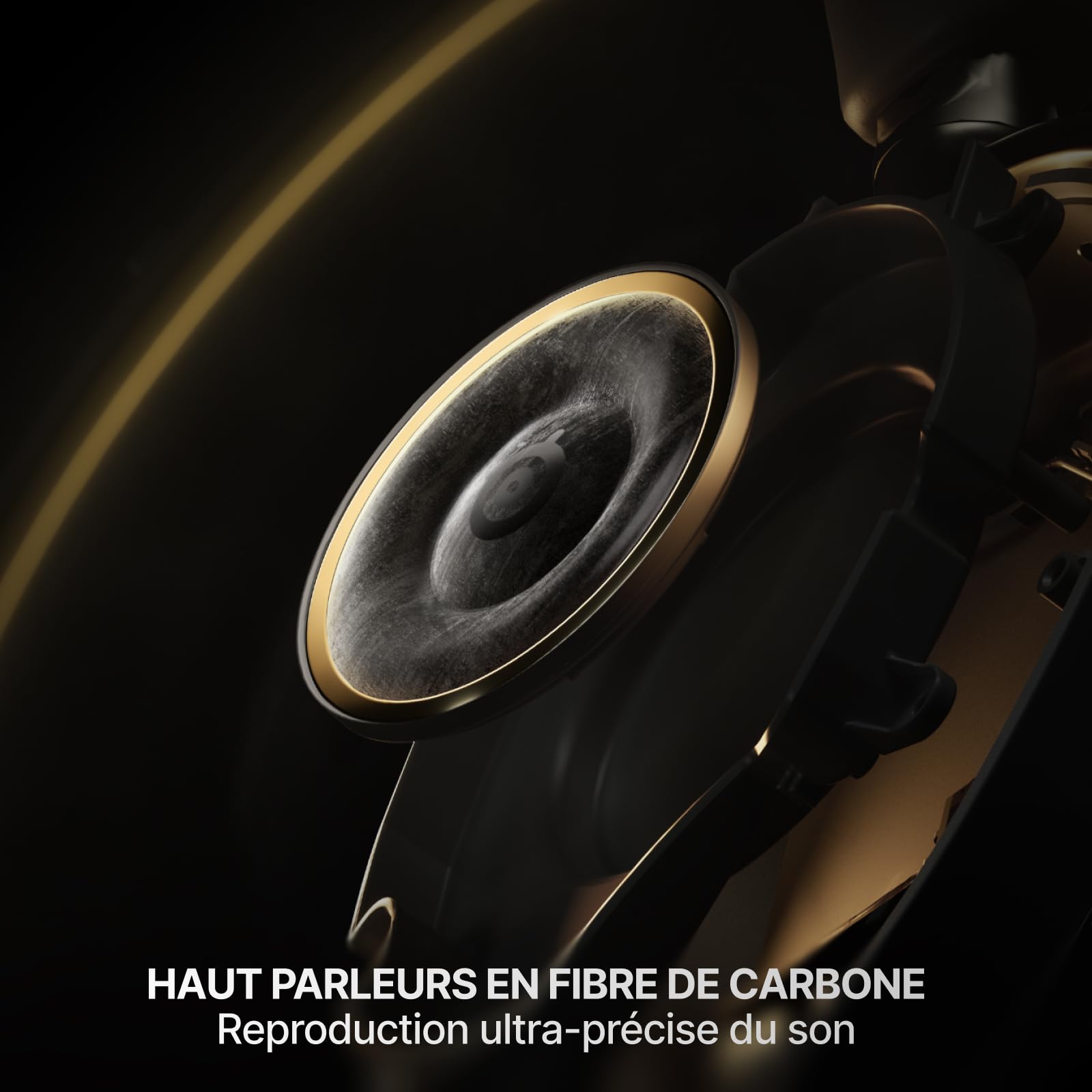 SteelSeries Arctis Nova Elite -Sage&Gold- Casque Gaming sans Fil- 96 kHz / 24 Bits - Haut-parleurs en Fibre de Carbone -ANC- Réduction du Bruit par IA - Appli - 2,4GHz+Bluetooth -OmniPlay PC+PS+Xbox