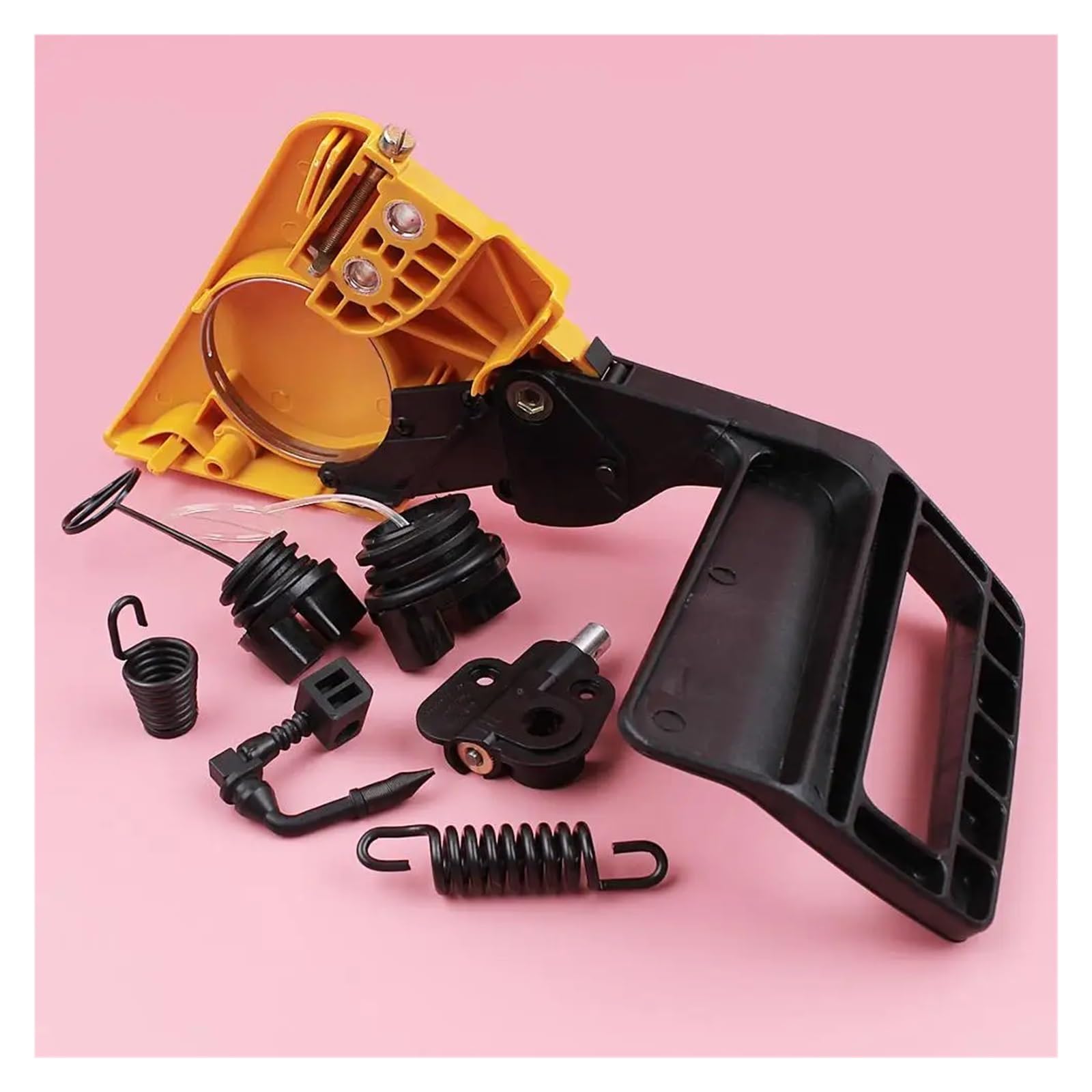 Kit de Bomba de Aceite y Tapa de protección de Freno for Motosierra Partner 350 351, con Tapa de Combustible y Resorte Amortiguador, repuestos for Motosierra
