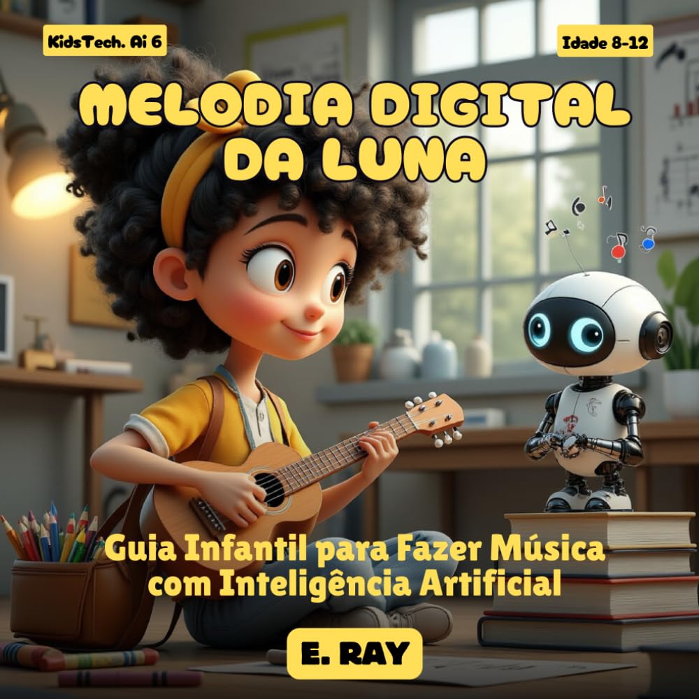 MELODIA DIGITAL DA LUNA: Guia Infantil para Fazer Música com Inteligência Artificial