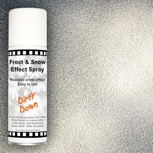 Dirty Down | Frost & Snow Effect Spray | Semi-Permanent Non-Yellowing Fast-Drying Snow Spray for Realistic Frost Patches & Piles | Easy Application & Removal | 400ml