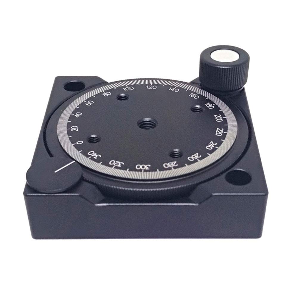 LeTkingok Gear Manual Rotary Table Rotating Platform 50.8mm