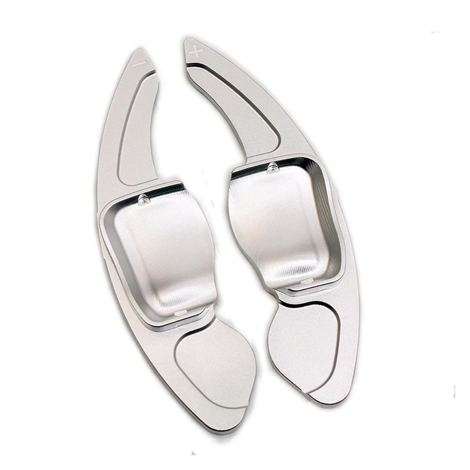 ZHANGZHENGYAO Car Steering Wheel Shifter Paddle for VW for MK6 for GTI for Jetta for MK5 for Passat for B6 B7 CC for Polo for Sharan for Tiguan Steering Wheel Paddle Shift(Silver)