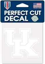 Wincraft NCAA Kentucky Wildcats 4x4 Perfect Cut White Decal, One Size, Team Color