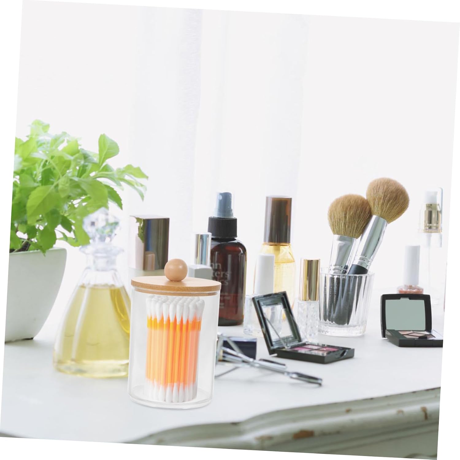 4pcs Toothpick Organizer Lid Compact and Elegant Storage Holder for Swabs and Toothpicks for Daily Use Smooth Finish and Bright Colors for Home Office Organization