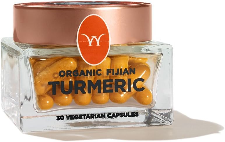 Organic Fijian 500 mg Turmeric Capsules, 30 Count