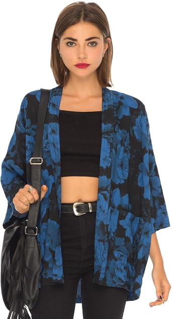 Motel Rocks - Giacca - Donna Blu blu : Amazon.it: Abbigliamento
