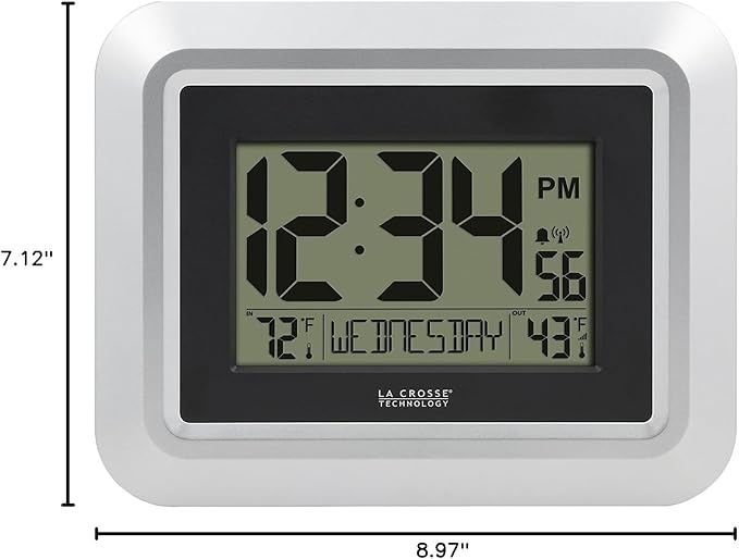 Reloj de Pared Digital Atómico La Crosse Technology miniatura 3