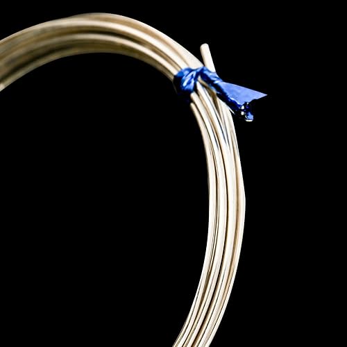 Miniatura 6 de Calibre 220.025 in, 5 pies de alambre de plata de ley 925 medio duro, alambre de joyería de fabricación redonda, alambre de memoria