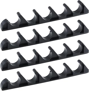 Curqia 4pcs Adjustment Brackets for Chaise Lounge Heavy Duty Back Support for Outdoor Reclining Lounge Chairs Replacement (5 Position, Black)