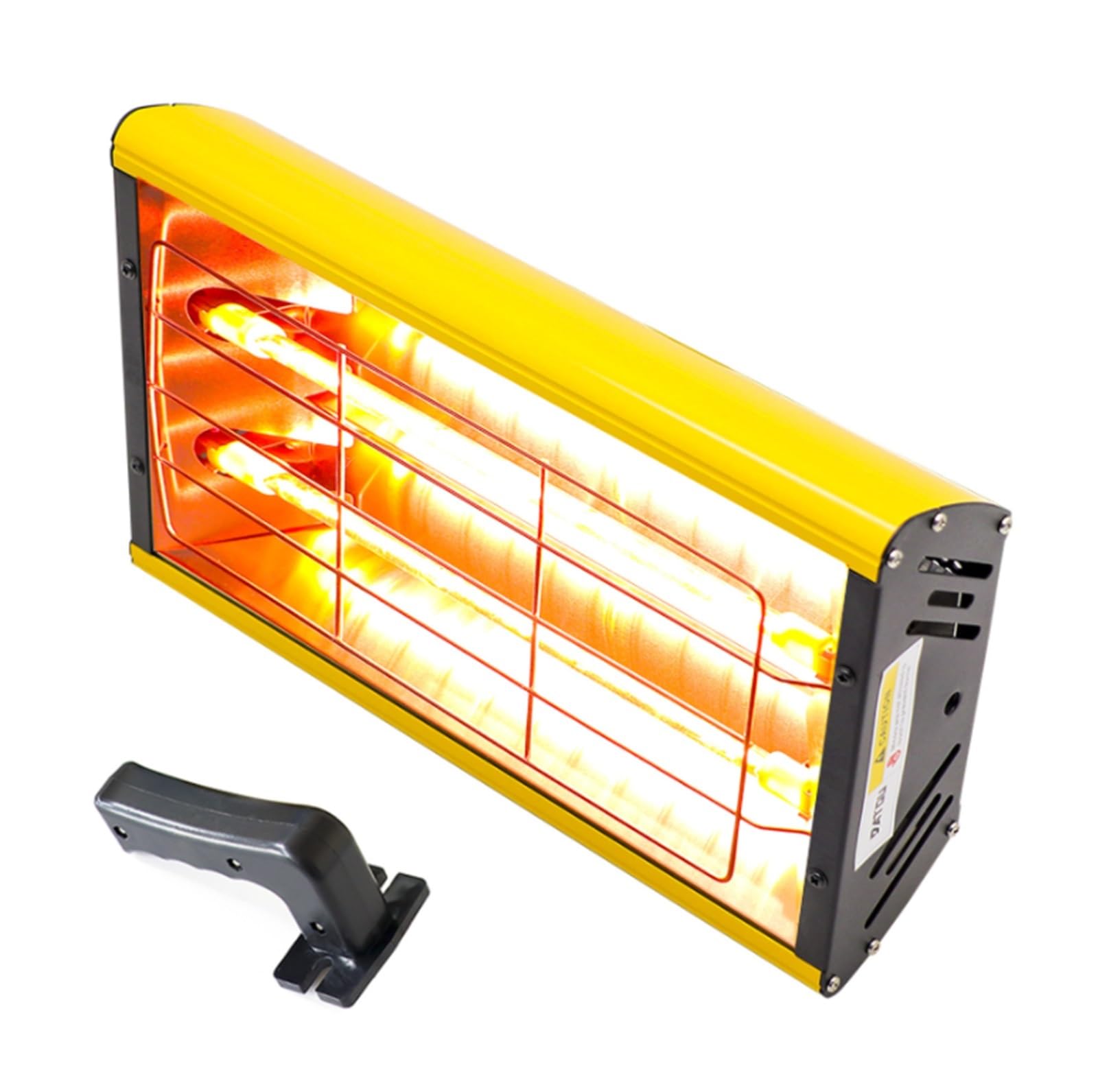Gqnblvhzupdm A Infrared Paint Remover Portable Infrared Paint Curing Lamp 1000W/2000W Handheld Shortwave Heating Light Car Body Repair Tool(A)