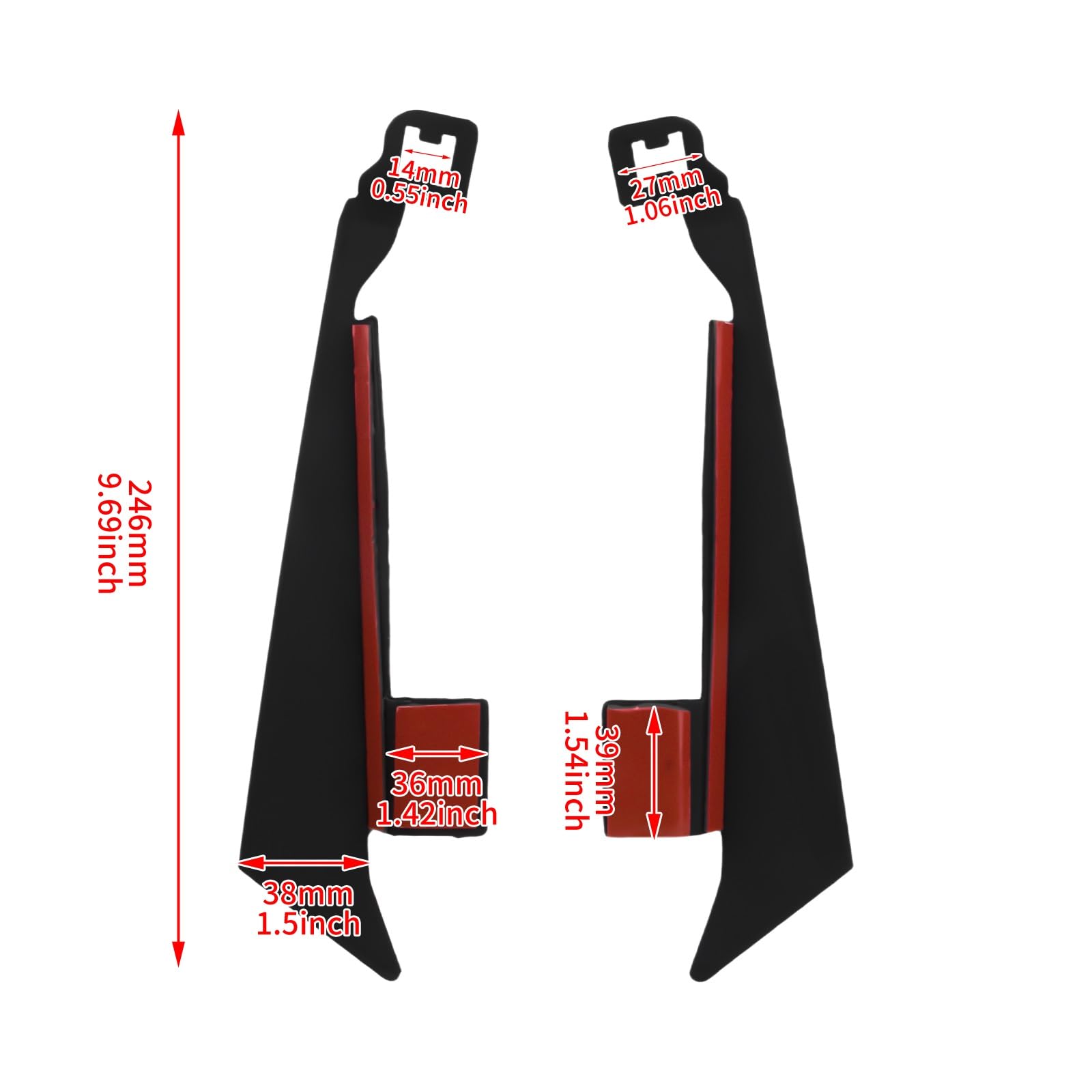 Garde-Boue Arrière De Moto, Protection Contre Les Éclaboussures, Garniture Couverture Noire Étendue pour Goldwing GL1800 2018 2019 2020 2021 2022 2023 2024
