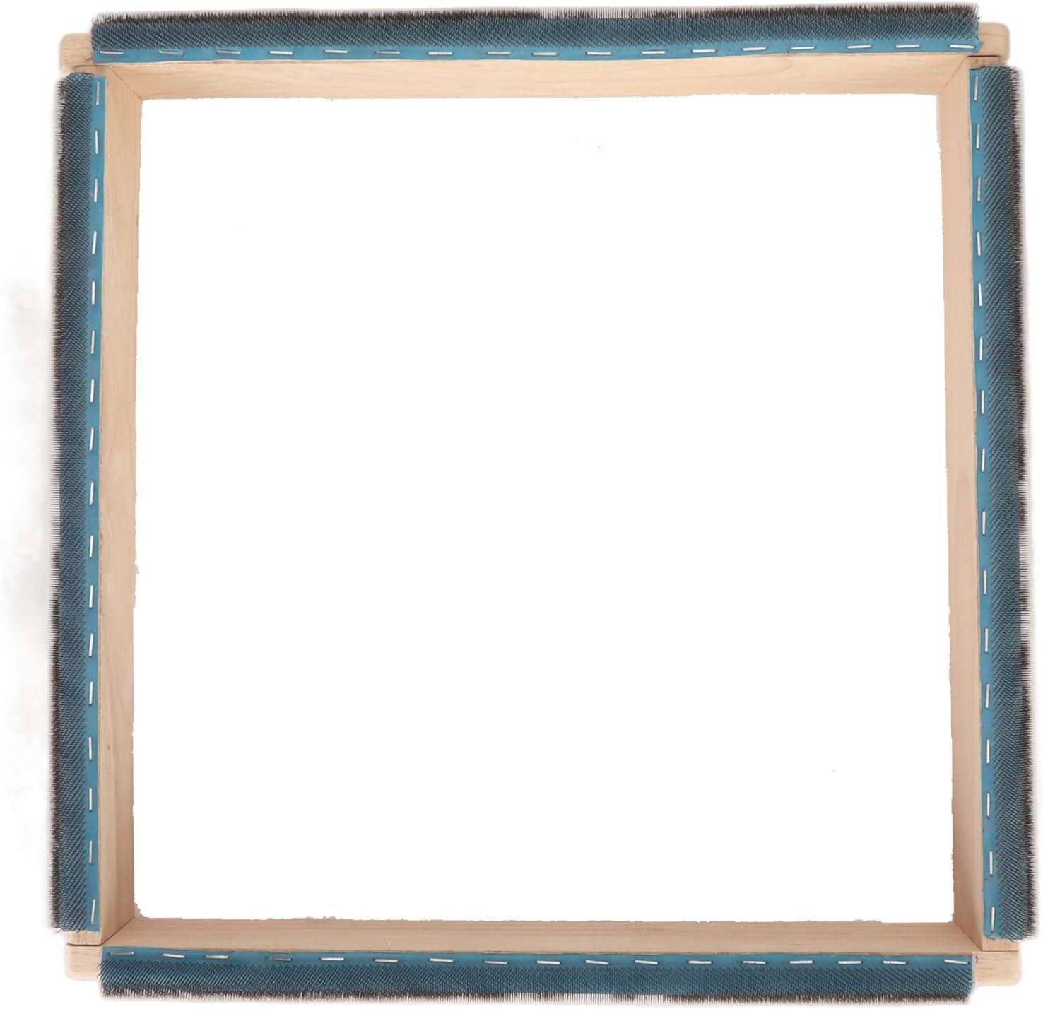 Rug Hooking Frame, Gripper Strip Frame with Screws Wrech Embroidery Hoop Tool 4 Sides 15.7in for Rug Punch Needle and Embroidery Craft