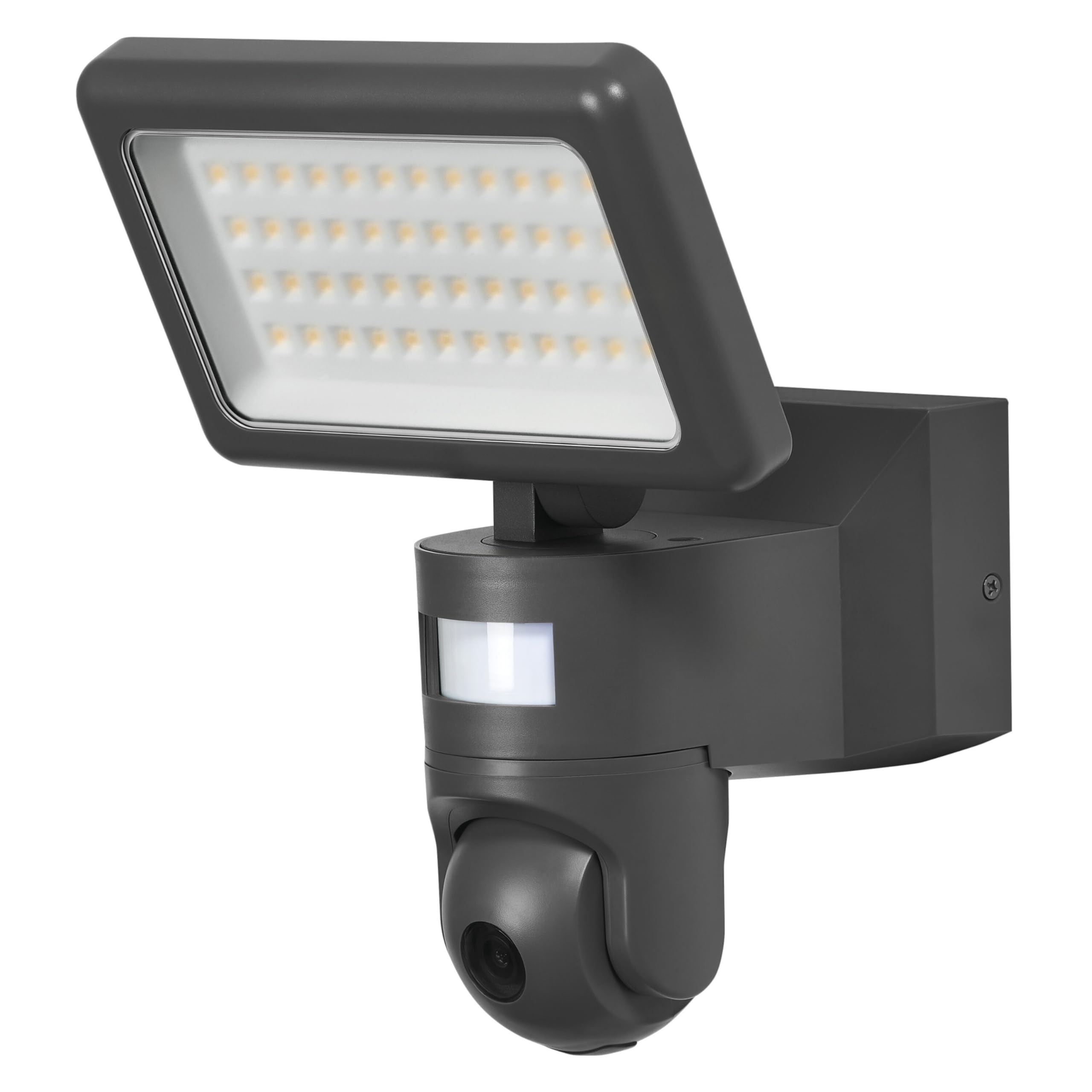 OSRAM Reflektor SMART+ WiFi z kamerą HD, ciepłe białe światło (3000 K), reflektor z czujnikiem ruchu i światła dziennego, 2000 lumenów, ściemnialny, IP44