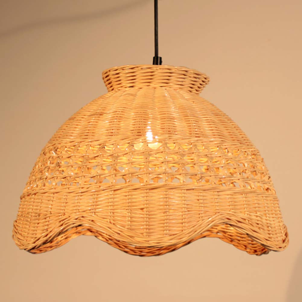 Buy Wicker Rattan Lamp Bamboo Wicker Rattan Lampshade Modern Rattan