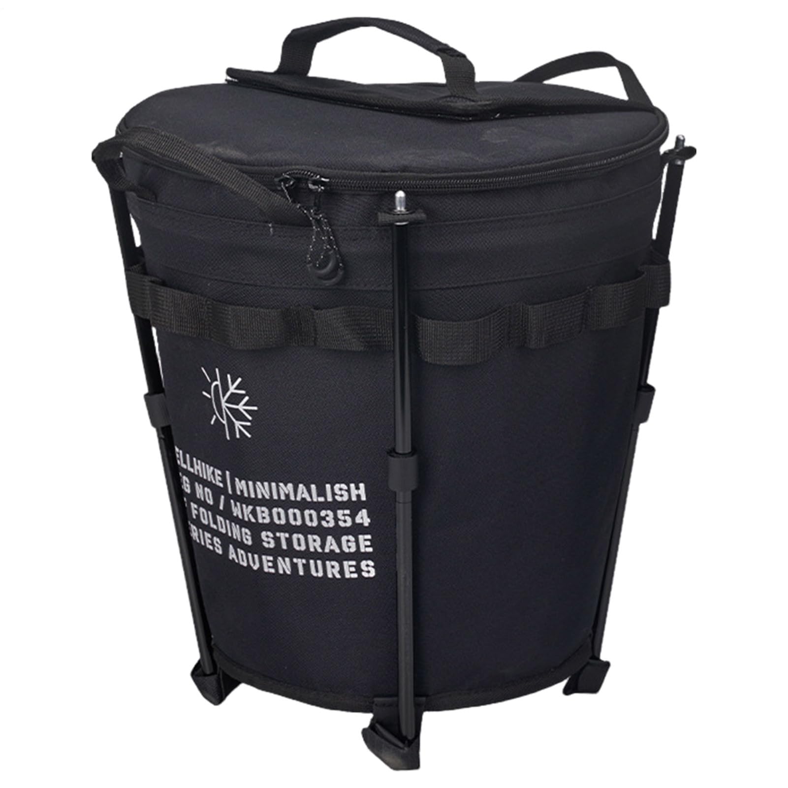 Cubo de hielo plegable – Dispositivo de refrigeración de camping para | exteriores de 20 litros, barril portátil con revestimiento aislante impermeable | Almacenamiento de hielo plegable