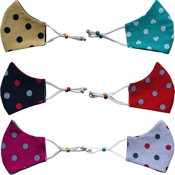 BRAHMANI ( product of hard working mother ) | cotton 3 layer mask for kids reusable breathable | antipollution | Protective mask for kids | For (7-12)or (3-7) years (P6)