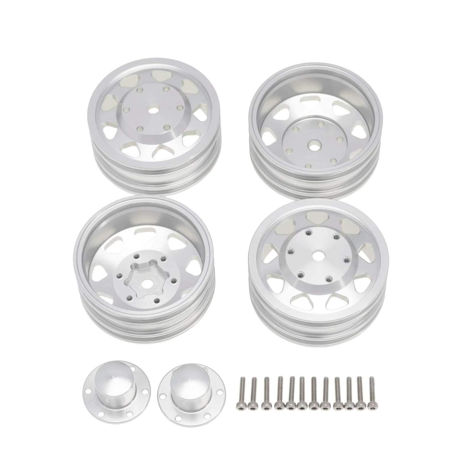 RC-Autoteile Zubehör Kompatibel Mit Tamiya 1/14 Anhänger Traktor LKW Auto Upgrade Teile 6PCS Rad Reifen Komplettset Metall Vorder- Und Hinterradnabe