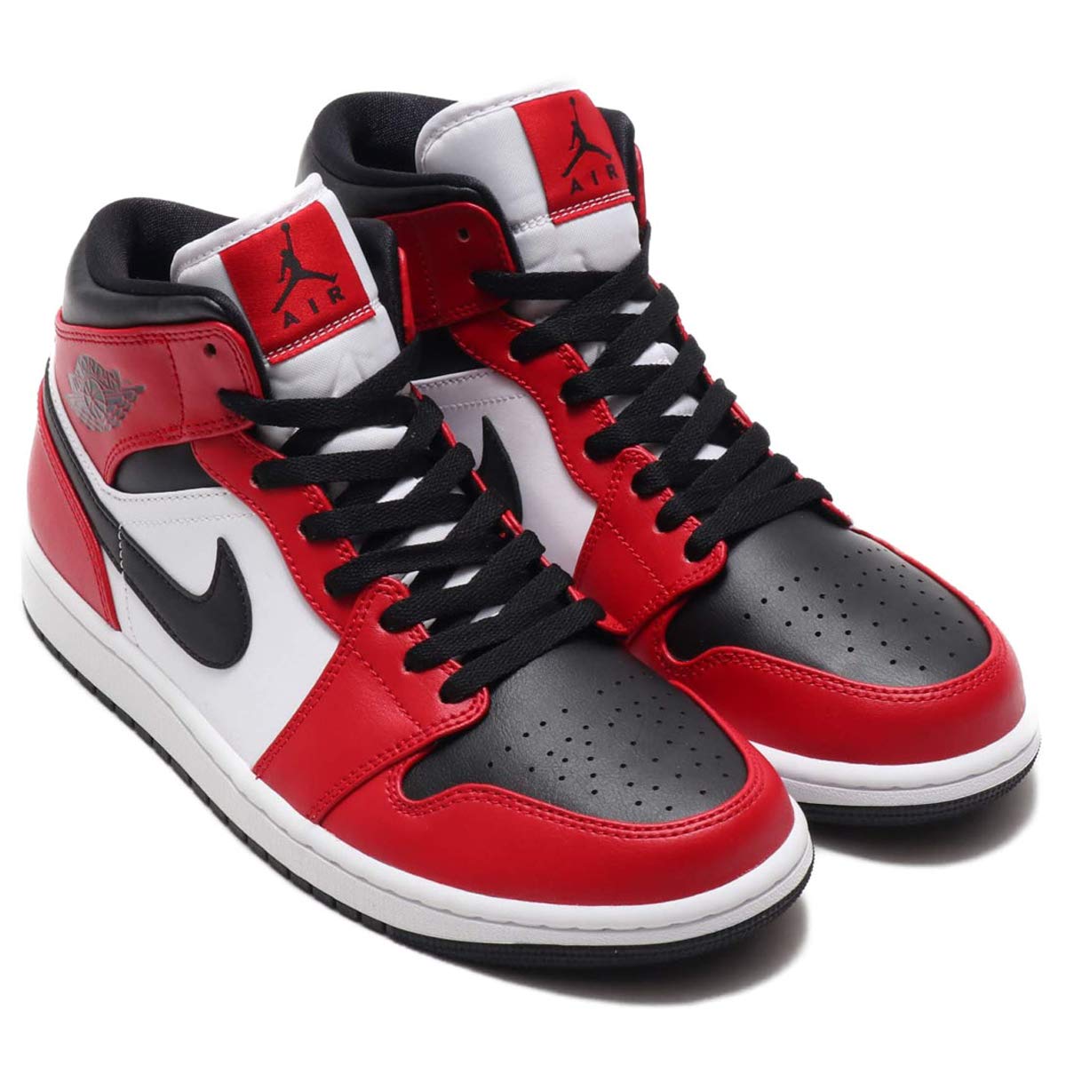 Amazon.co.jp: [ナイキ]エアジョーダン 1 ミッド シカゴ ブラック トゥ  