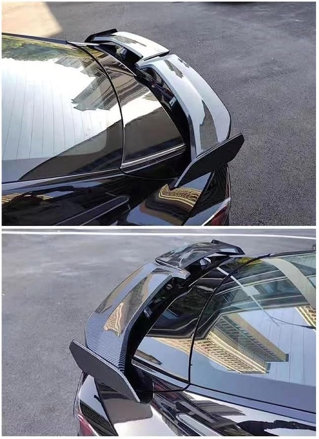 Songml Aileron Arrière Voiture Pour Audi RS Q3 F3 SUV 2019-2024 - Becquet PVC Noir Réglable