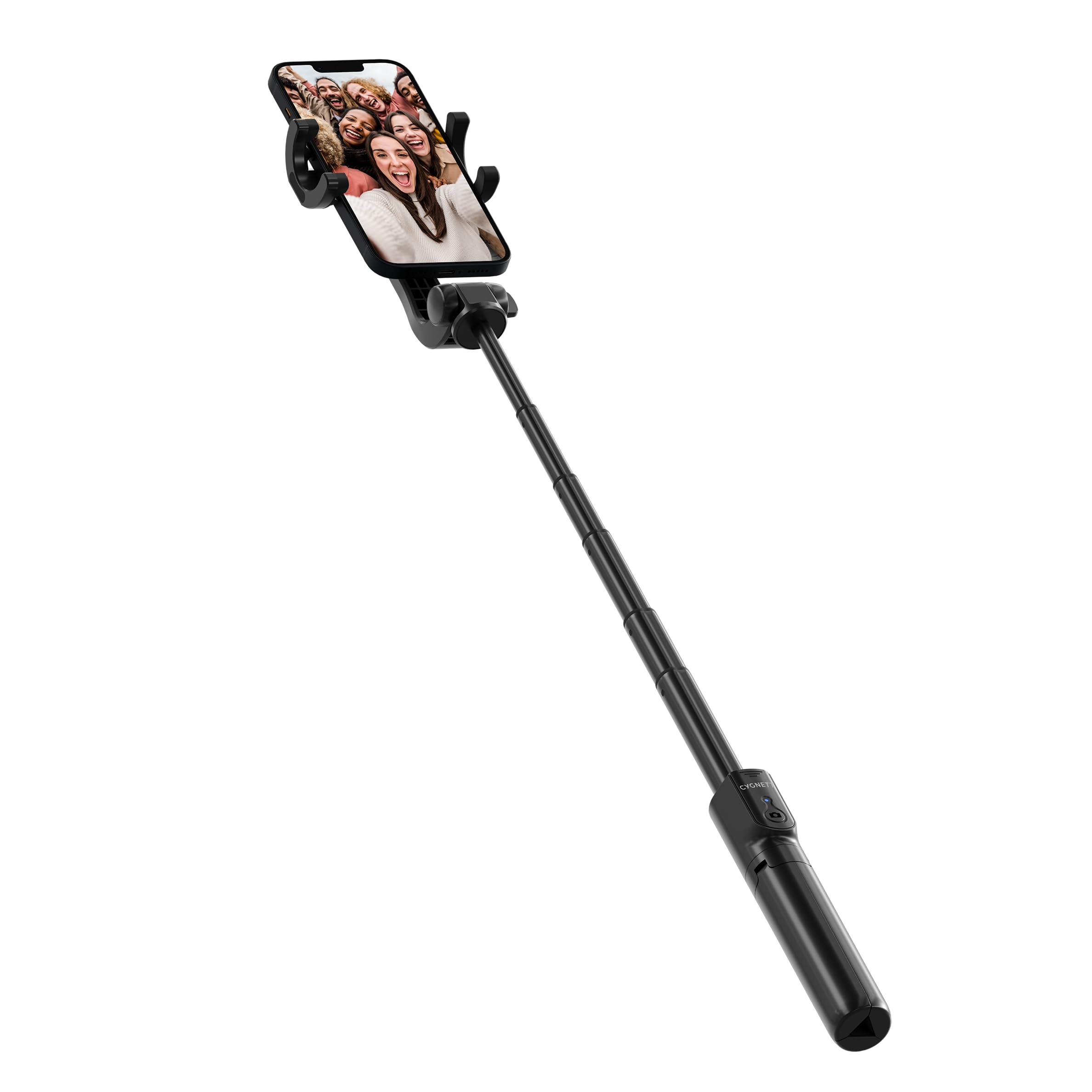 CYGNETT GoStick CY1735UNSES - Palo selfie Bluetooth y trípode - Negro CY1735UNSES, funcionalidad versátil, control de cámara Bluetooth, palo telescópico - 62 cm