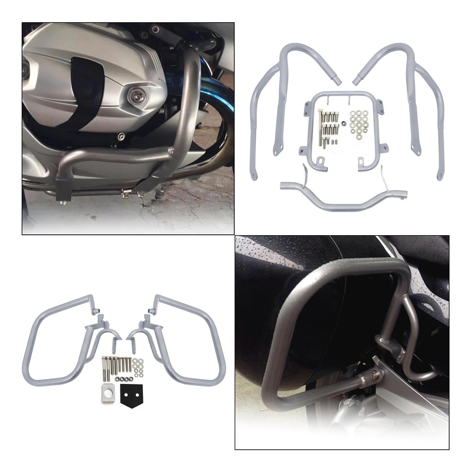 para para R1200RT para R 1200 RT 2004-2013 2012 Parachoques Barra Protección De Motor Delantero Y Trasero Autopista Defensa Protector De Motor(Front Balck)