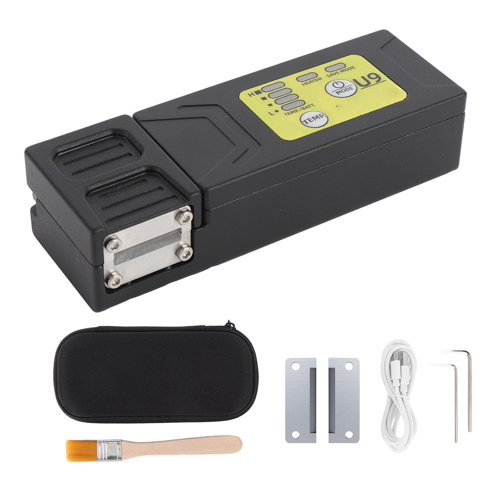 Pelacables de Fibra óptica Recargable con Cuchillas de Límite Ensanchadas 8 Configuraciones de Temperatura Modos de Calentamiento Duales para 48 Cables de Cinta y Mazos de Fibras