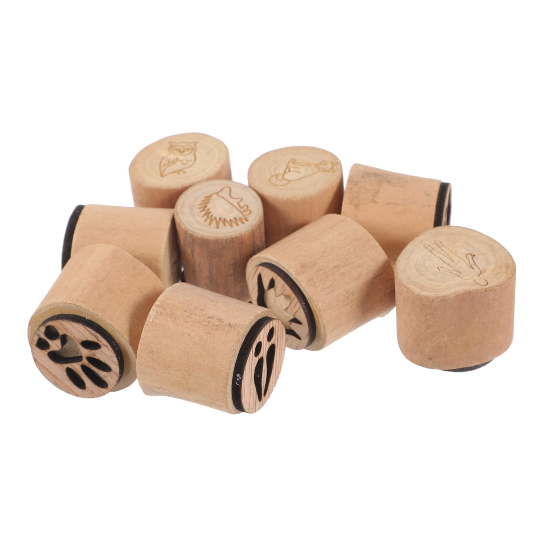 Operitacx 3sätze Holzstempel Für Karten Tier-fußabdruck Stempel Mit Einzigartigem Design Für Scrapbooking Und Verschiedene Muster Für Kreative Projekte Langlebig Und Praktisch