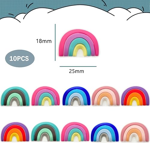 Miniatura 5 de LAYOWT 10 cuentas de silicona de animales lindos para hacer joyas a pulseras cadena de bricolaje para joyería de bricolaje accesorios de cuentas