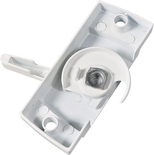 Miniatura 4 de Paquete de 4 cerraduras y guardianes para ventana, 2 pulgadas, centro de orificio central, bloqueo de marco de ventana deslizante para ventanas