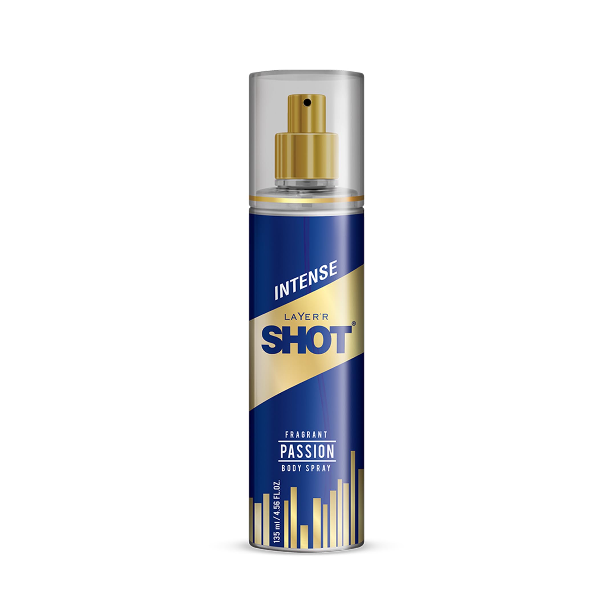 Layer’r Shot Gold Passion Men’s Body Spray 135ml | Deodorant Body Spray with Woody, Amber & Oceanic Fragrance | All-Day Freshness | Perfect for Every Occasion