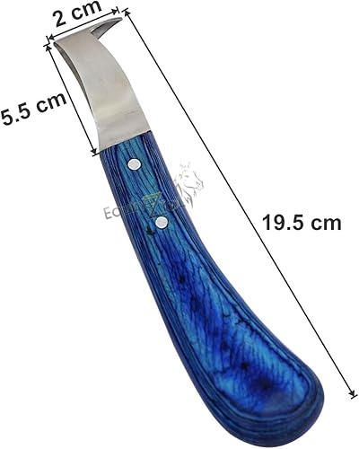 Miniatura 3 de Equinez Tools Farrier - Cuchillo grande para pezuñas con púa