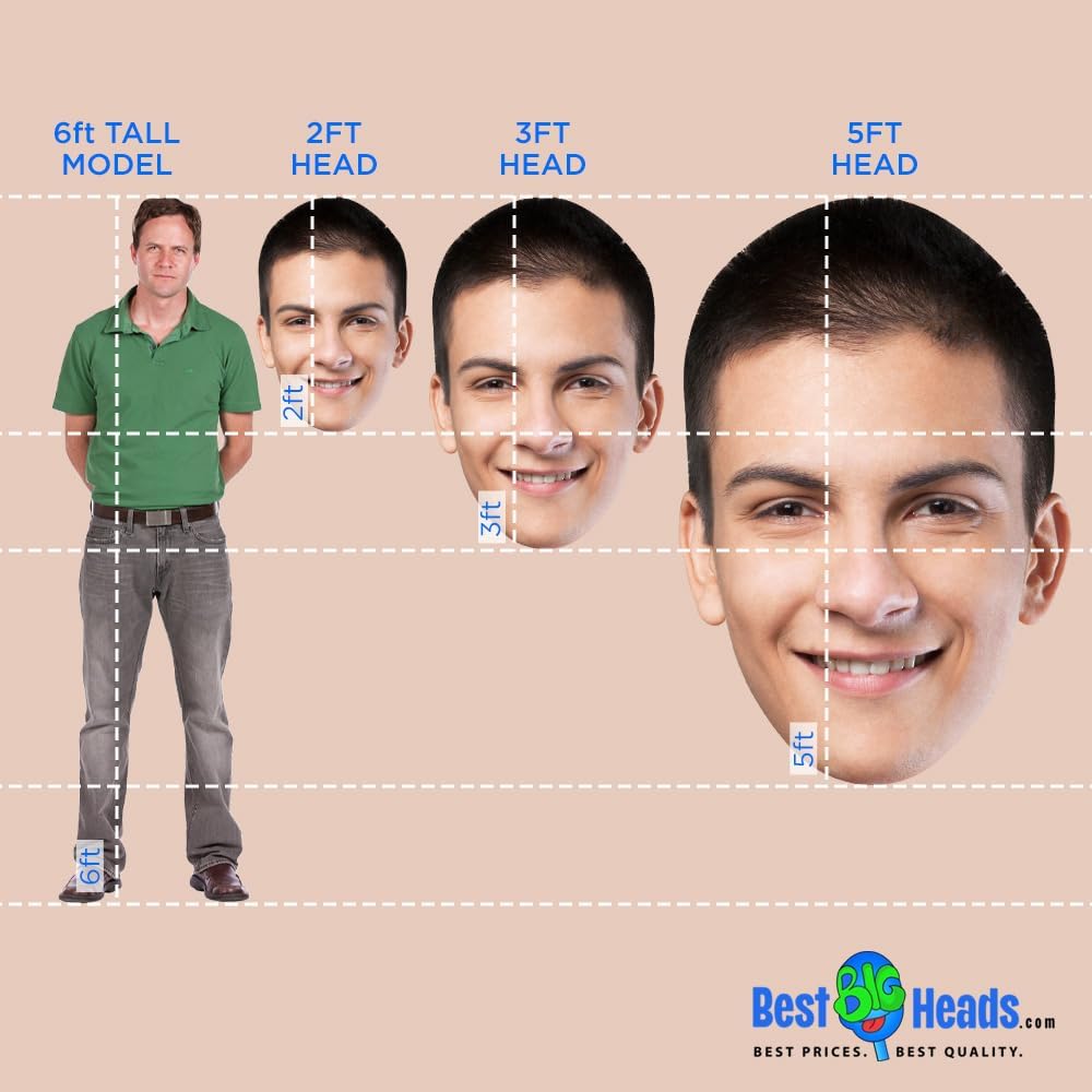 Best BIG Heads™ Senior Night! Cutouts (2-ft Giant Head, Single Pack)