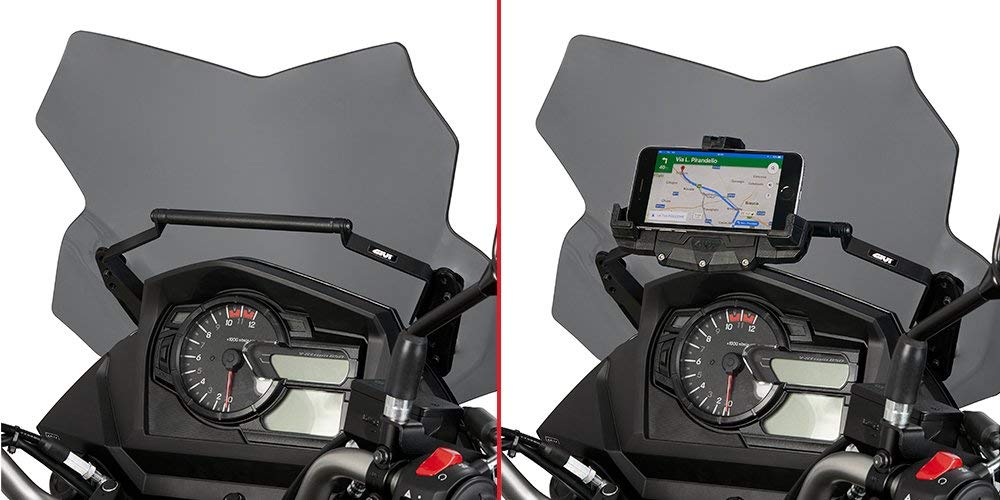 Givi Unisex Bracket For Mounting On The Windshield For Navigation System For Suzuki Dl 650 V-Strom (17-21)