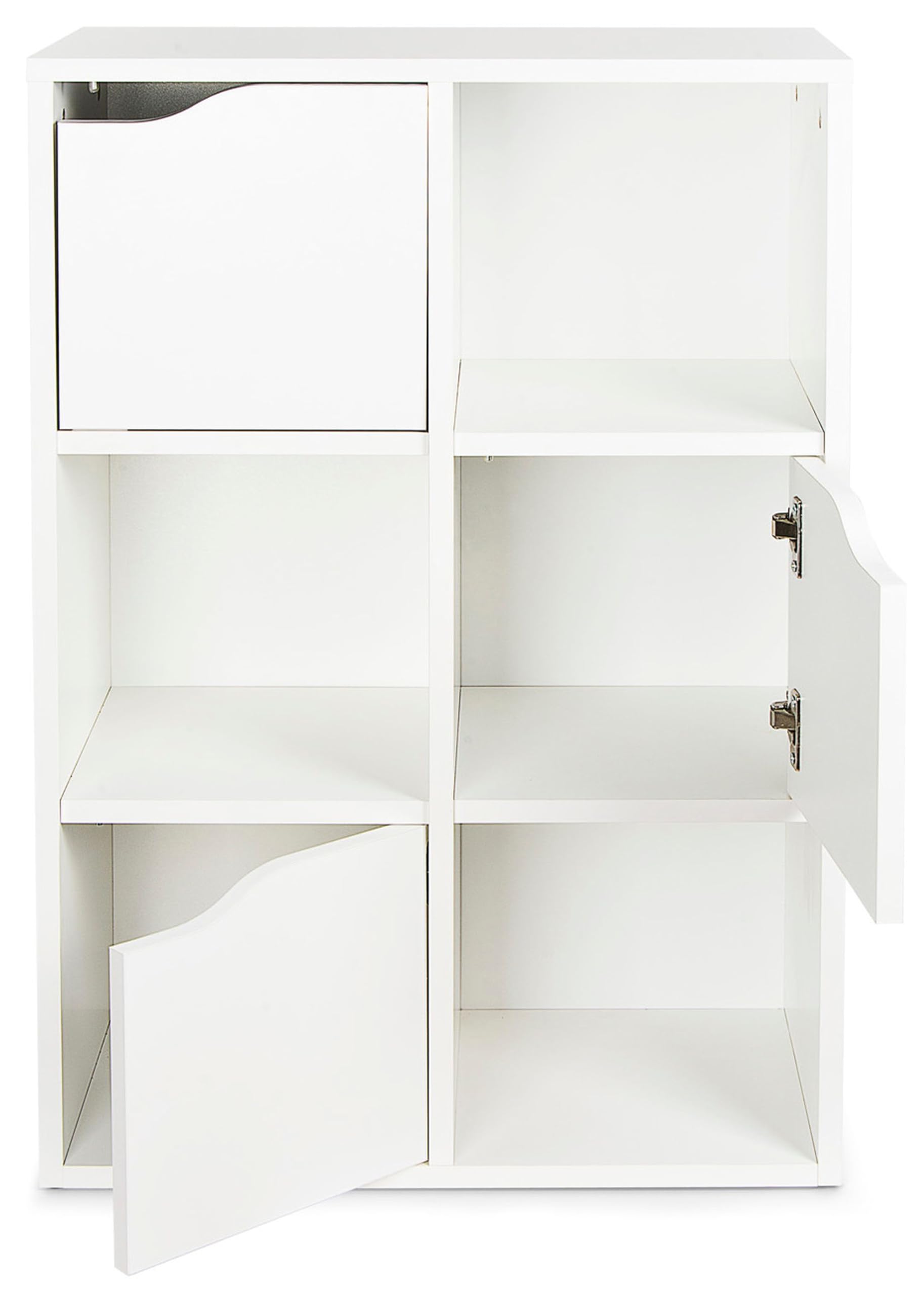leomark Kubico Slim -Unicorno Rosa - libreria colorata per bambini, libreria, pratico scaffale in stile giocoso, ideale per una sala giochi o una cameretta per bambini Dimensioni: 59,5 x 29 x 89,5 cm