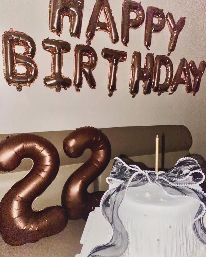 Image of Dark Brown Number 10 Balloon 40 inch, Coffee Brown 10 Number Balloons, 10th Birthday Decorations, Chocolate 10 Year Old Dark Brown Party Supplies
