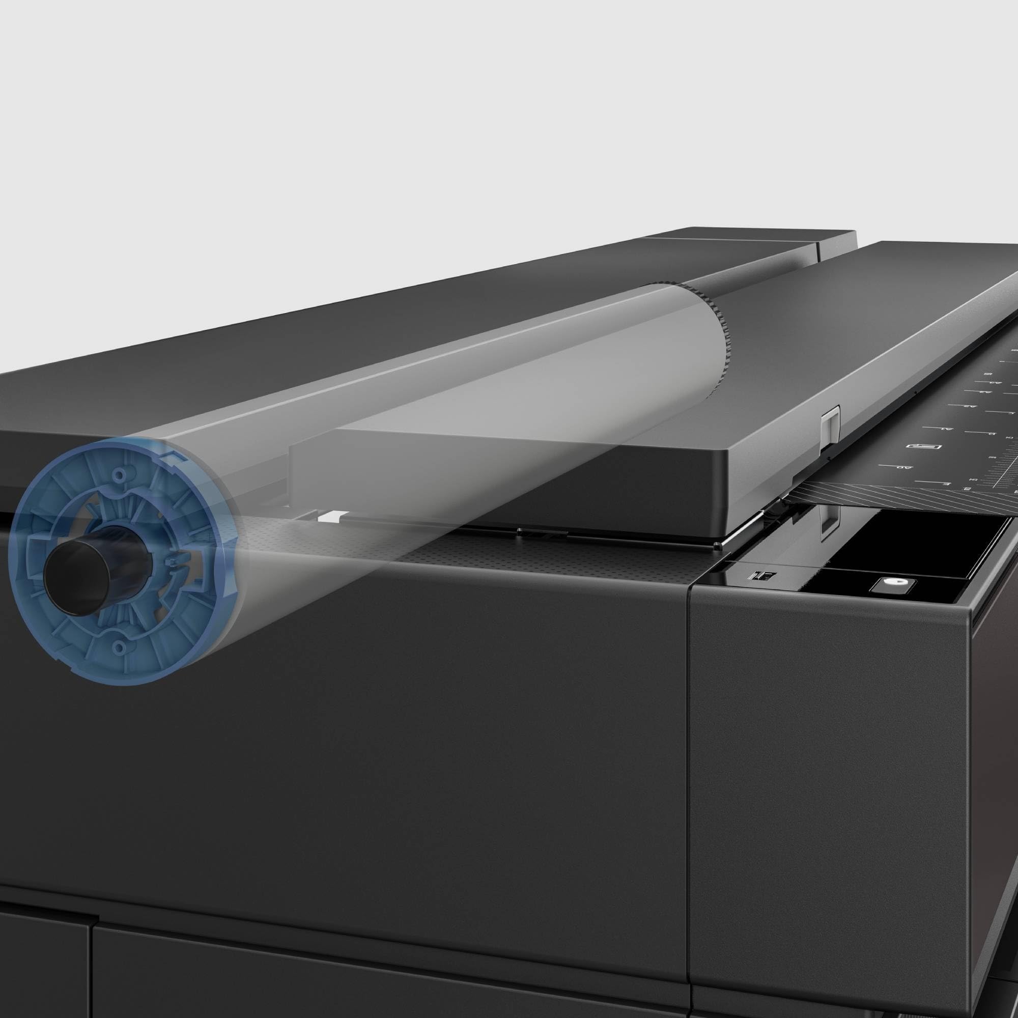 HP DesignJet T850 91 cm (2Y9H2A), Multifunktions-Großformatdrucker, Plotter, Scanner mit Frontladung, Standard A4-A0, 90 A0-Drucke/Stunde, Wi-Fi, Ethernet, 2 Jahre Garantie, Click, Schwarz