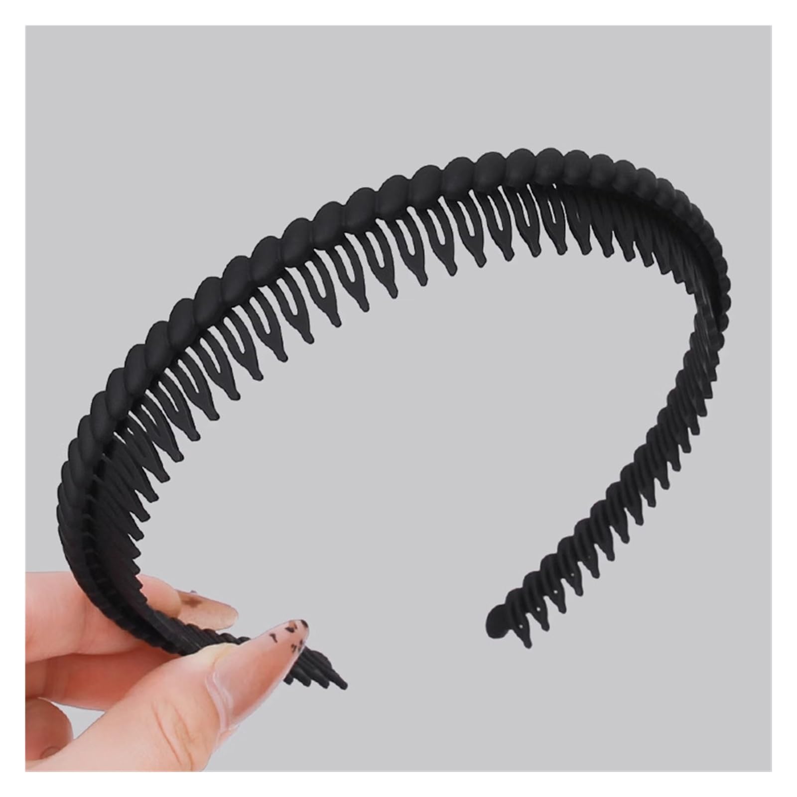 6pcs Toothed Anti-slip Plastic Hairband Para Mujer