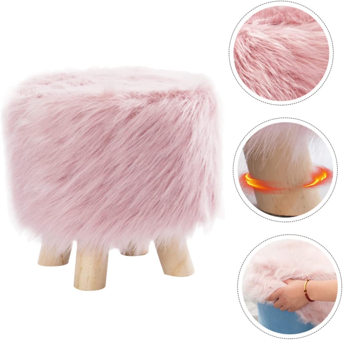 Step Stool for Boys and Girls Sturdy Boy Girl's Stool Soft Portable for Kitchen