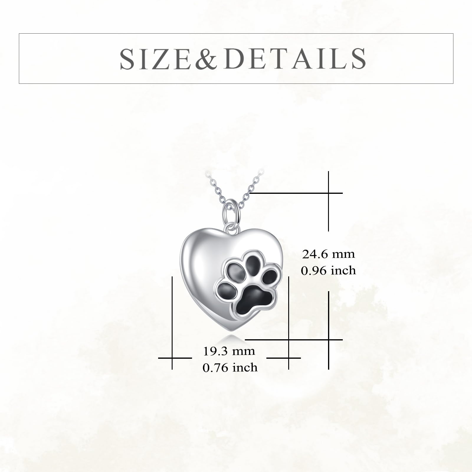 Snapklik.com : Cat Paw Print Necklace For Women 925 Sterling Silver Dog ...
