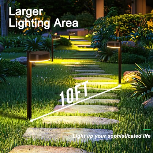Ahaorigin TPL015 8 Pack Solar Pathway Lights Outdoor thumb #4